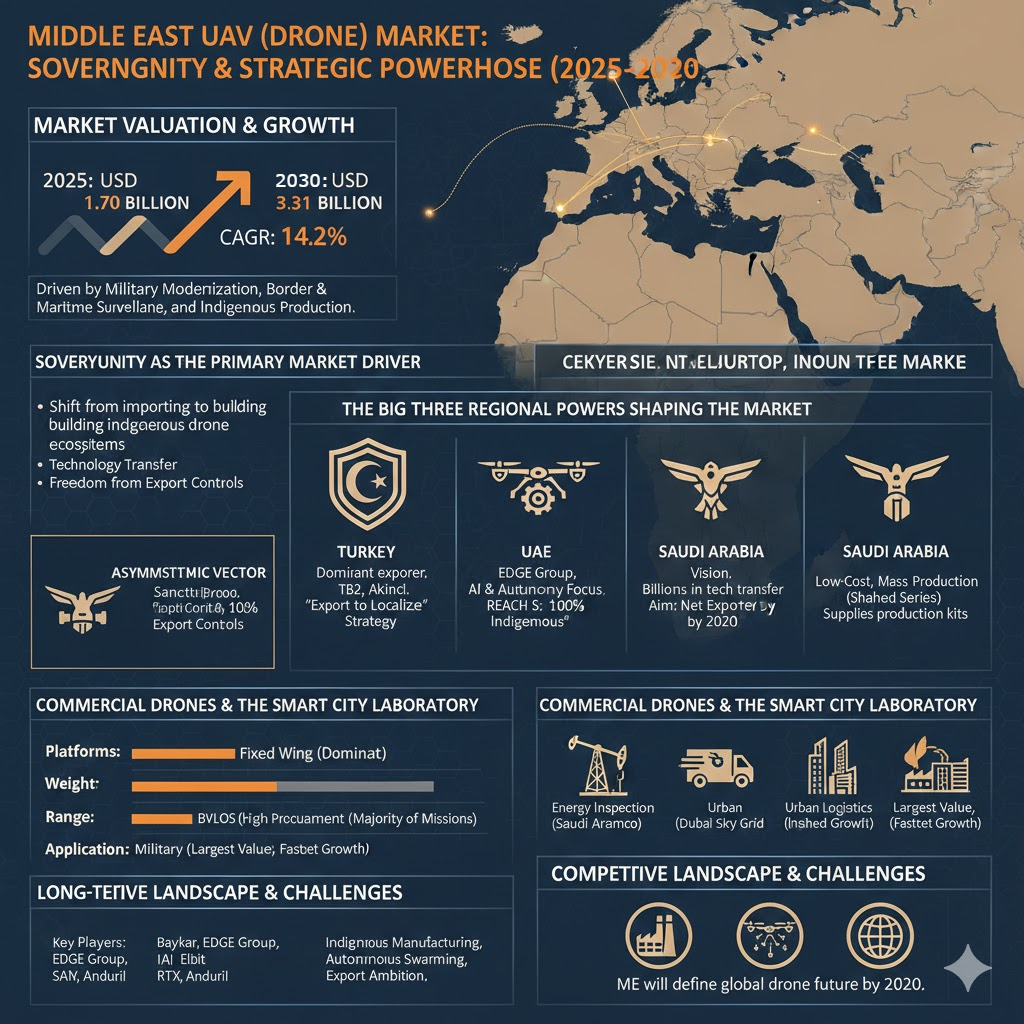 Middle East UAV Market Forecast with Defense and Commercial Insights